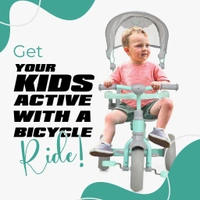 Dash TOYSPHERE Nexa With Eva Wheels Kids/Baby Tricycle, Cycle For Kids, Tricycle For Kids For 1.5 To 5 Years, Baby Cycle With Canopy And Harness