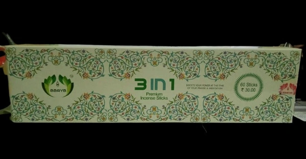 AARYA 3 IN 1 INCENSE STICKS (AGARBATI)
