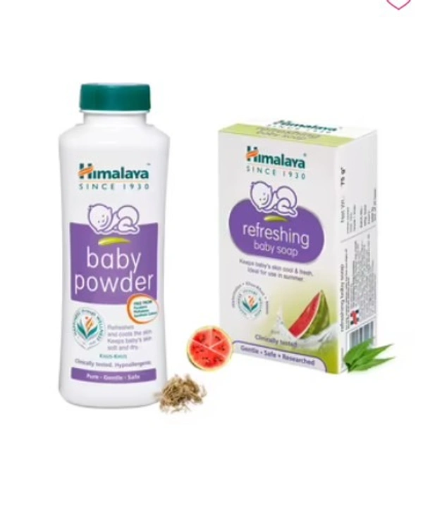 HIMALAYA BABY POWDER + REFRESHING BABY SOAP - 200 G