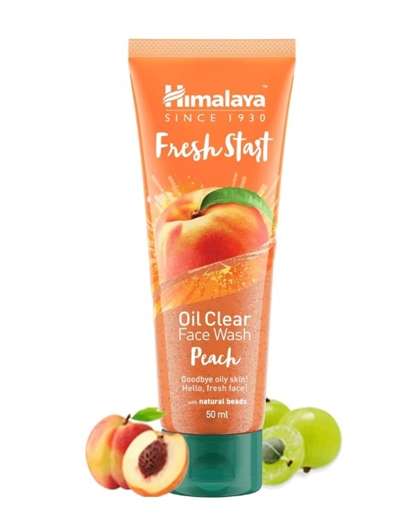 HIMALAYA  PEACH FRESH START OIL CLEAR FACE WASH - 50 ML