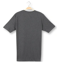 Cotton Rich Round Neck Graphic Print T-Shirt For Mens - STRONG - L, Anthra Melange