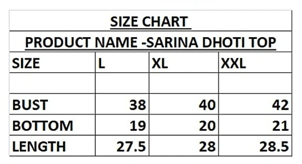 Top and Dhoti Style Bottom Night Suit/Nighty/Nightdress/Night Gown for Women and Girls  - XXL, Mustard