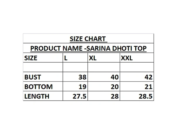 Top and Dhoti Style Bottom Night Suit/Nighty/Nightdress/Night Gown for Women and Girls  - L, Red