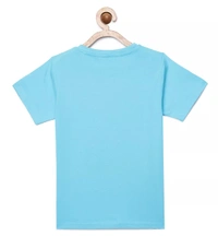 100% Cotton Half Sleeves Graphic Print T-Shirts For Girls-I BELIEVE IN ME - 4-5 Years(24), Sky Blue