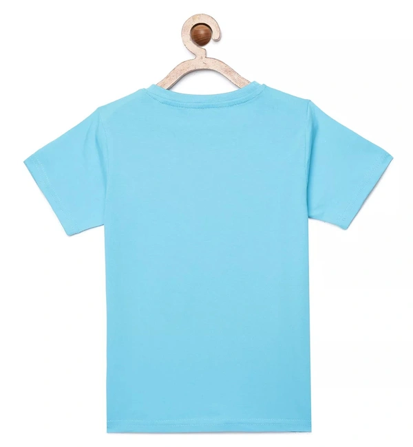 100% Cotton Half Sleeves Graphic Print T-Shirts For Girls-I BELIEVE IN ME - 4-5 Years(24), Sky Blue