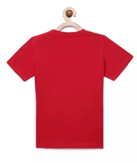 100% Cotton Half Sleeves Graphic Print T-Shirts For Girls-LIFE IS A BEAUTIFUL RIDE - 9-10 Years(32), Red