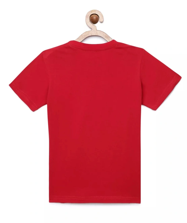 100% Cotton Half Sleeves Graphic Print T-Shirts For Girls-LIFE IS A BEAUTIFUL RIDE - 9-10 Years(32), Red
