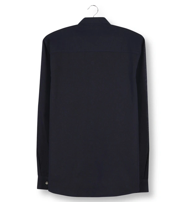 Jute Casual Wear Solid / Plain Shirt for Men - XL, Navy