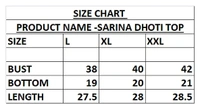 Sarina Half Sleeves All Over Print Top And Maxi Dhoti Style Bottom Night Suit For Women-LINING - XL, Red
