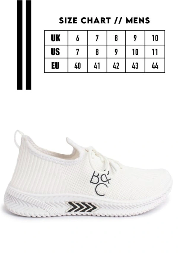 FLYNET UPPER EILA-02 WH PVC SOLE Men's Sports Shoes - IND-9, White