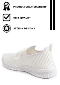 FLYNET UPPER EILA-02 WH PVC SOLE Men's Sports Shoes - IND-9, White