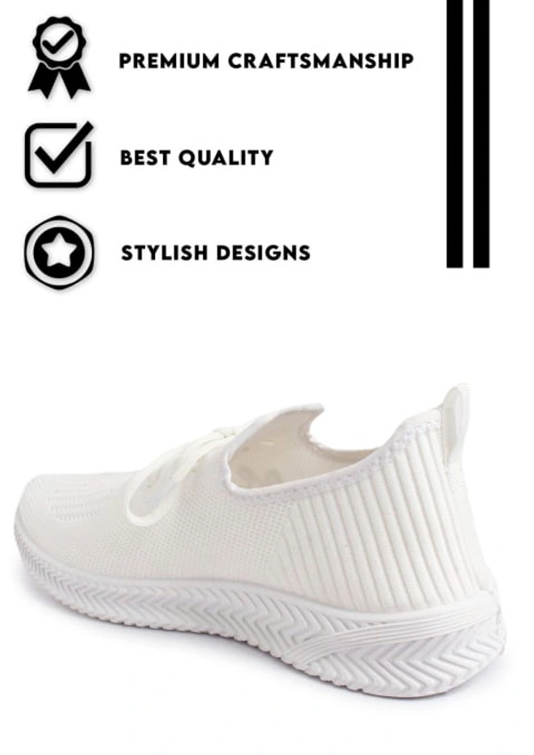 FLYNET UPPER EILA-02 WH PVC SOLE Men's Sports Shoes - IND-9, White