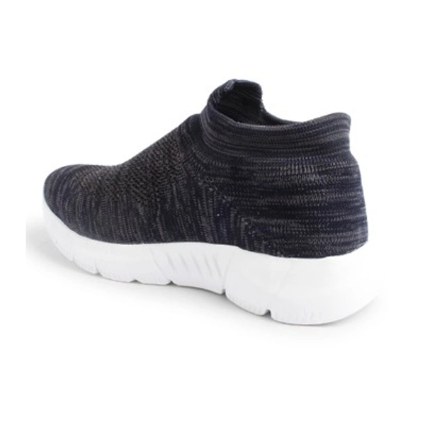 SYNTHETIC UPPER KNIT1 NA EVA Sole Men's Sports Shoes - IND-7, Navy