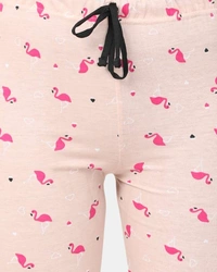 Women's Nightwear/Casual Wear Printed Pajama  - S, Beige
