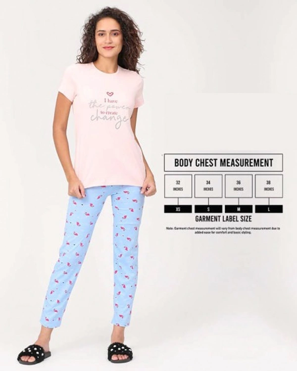 Women's Nightwear/Casual Wear Printed Pajama  - S, Beige