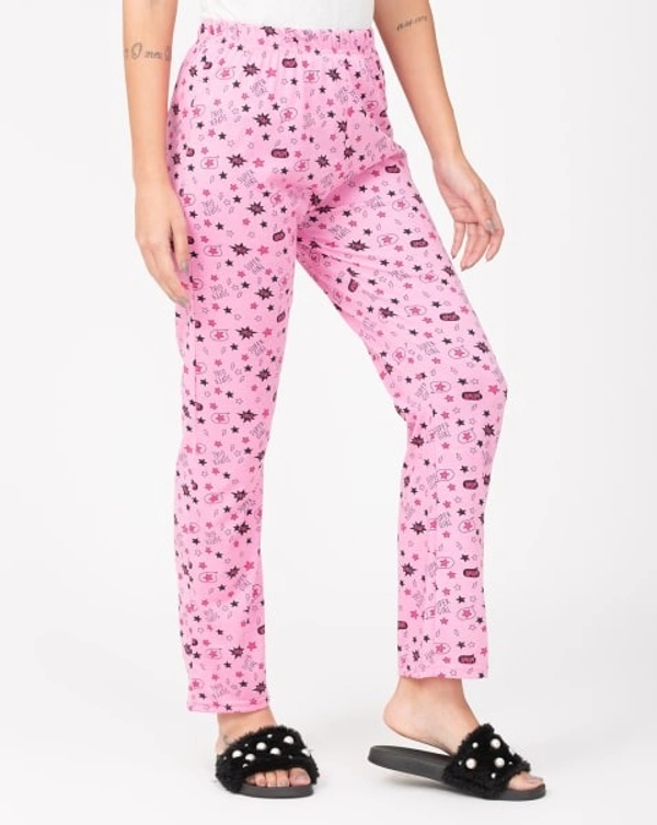 Nightwear/Casual Printed Pajama For Women - L, Dark Blue