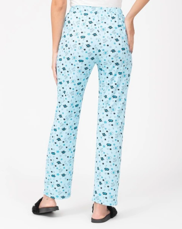 Nightwear/Casual Printed Pajama For Women - L, Dark Blue