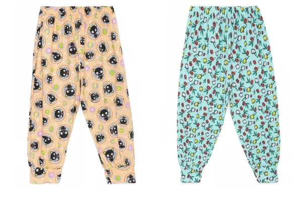Kids Girls Multi Printed Knit Bottom-COMBO PACK OF 2 - 5-6 Years, Multicolor