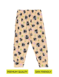 Kids Girls Multi Printed Knit Bottom-COMBO PACK OF 2 - 5-6 Years, Multicolor
