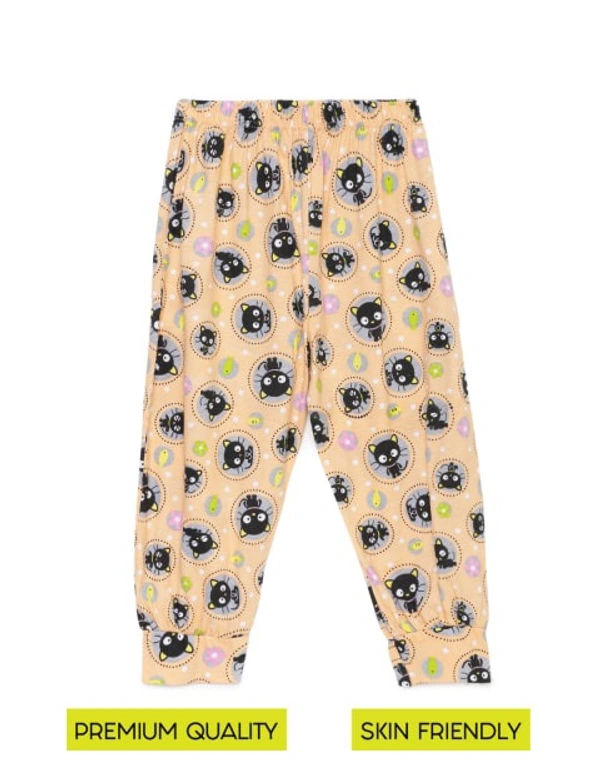Kids Girls Multi Printed Knit Bottom-COMBO PACK OF 2 - 5-6 Years, Multicolor