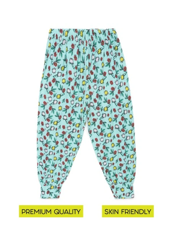 Kids Girls Multi Printed Knit Bottom-COMBO PACK OF 2 - 5-6 Years, Multicolor