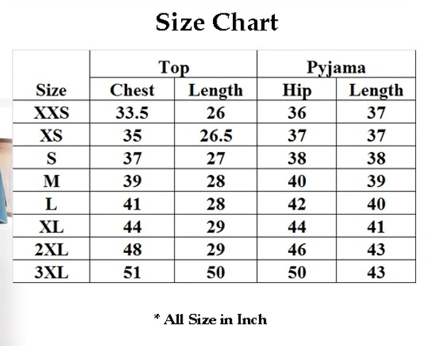 Premium Quality Satin Half Sleeves Printed Night Suit For Women - XL, Multicolor 3