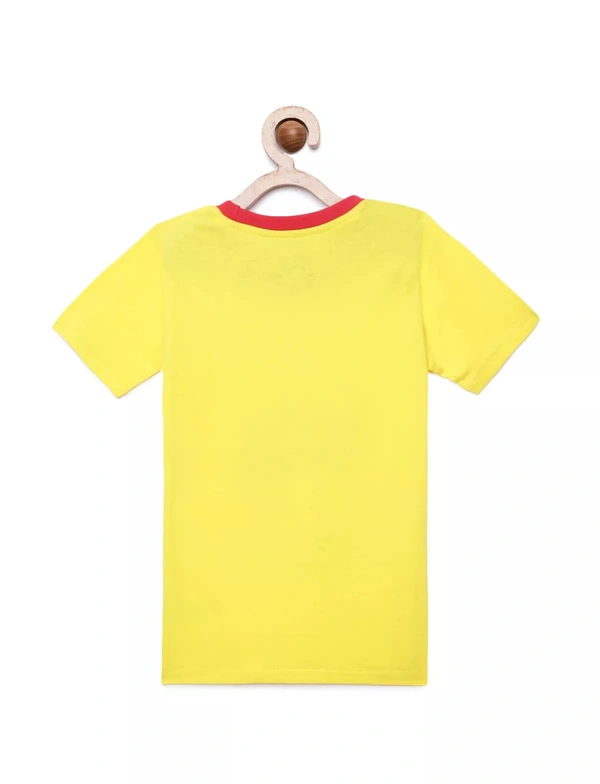 100% Cotton Half Sleeves Graphic Print T-Shirts For Girls-Daddy's Little Cutie - 3-4 Years(22), Yellow