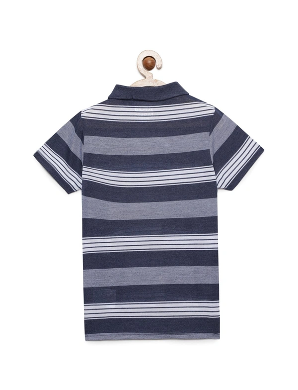 Kids Boys 8-14 Years Striper Polo T-Shirt-MULTICOLOR - 8-9 Years(30), Multicolor