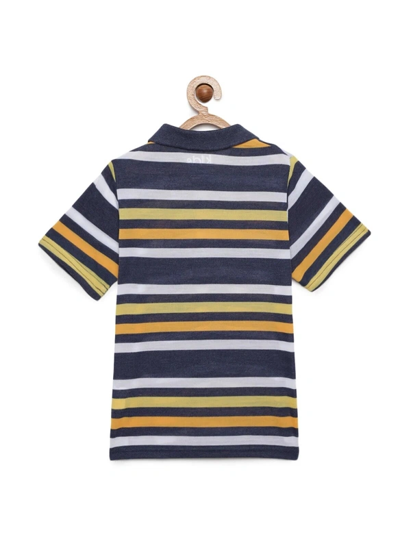  Kids Boys 8-14 Years Striper Polo T-Shirt-MULTICOLOR - 8-9 Years(30), Multicolor
