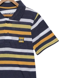  Kids Boys 8-14 Years Striper Polo T-Shirt-MULTICOLOR - 8-9 Years(30), Multicolor