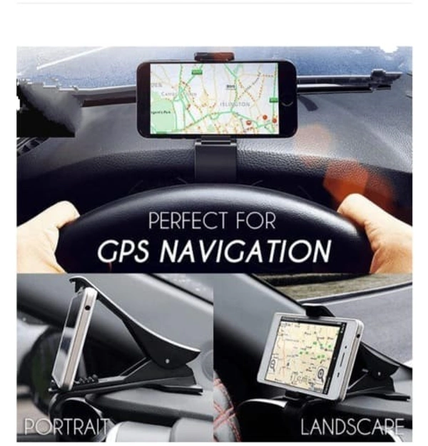 Plastic Clip Mobile Stand and Holder (Black) - Free Size, Black