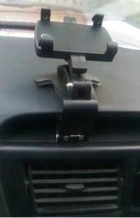 ABS Plastic Clip Mobile Stand and Holder (Black) - Free Size, Black