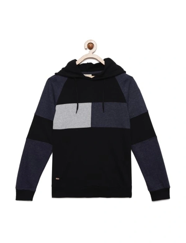 Kids Boys Mix Cut And Sew Hood Sweatshirt - 7-8 Years(28), Multicolor-3