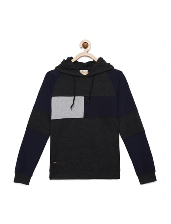 Kids Boys Mix Cut And Sew Hood Sweatshirt - 7-8 Years(28), Multicolor-4