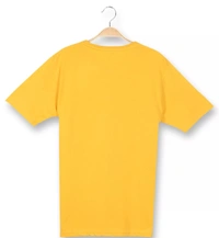 Cotton Rich Round Neck Graphic Printed T-Shirt Men-DESTROY - Medium(M), Yellow