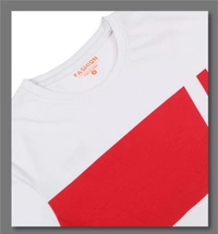  Cotton Rich Round Neck Printed T-Shirt Men-ORIGINAL LICENSED - Medium (M), White