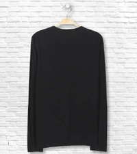 Cotton Rich Round Neck Graphic Print T-Shirt Men-Beyond Imagination - Large (L), Black
