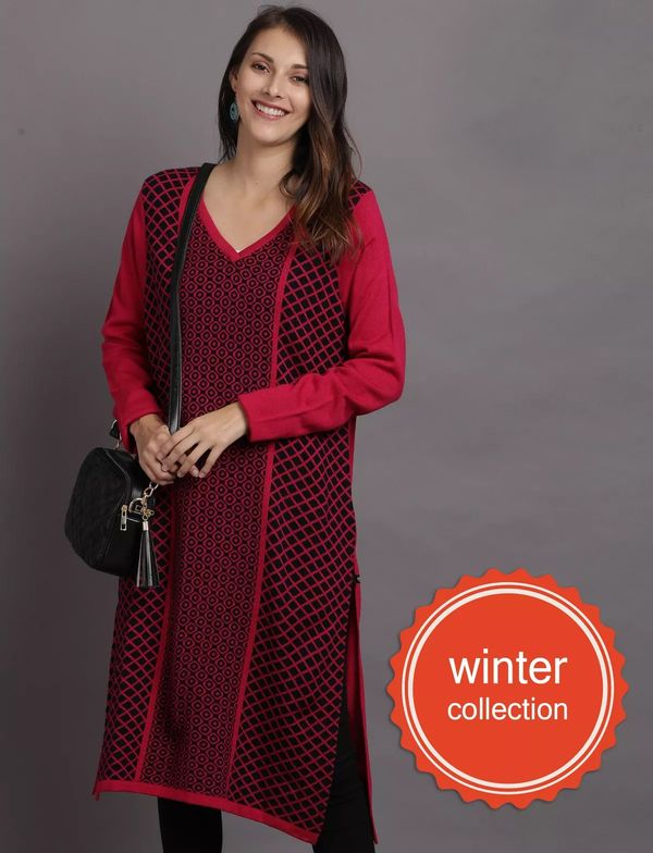 Winter wear sales with kurti