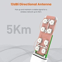 Tenda O3 2.4GHz N150 Smart Manage Outdoor CPE | 12dBi, 5km+ | Point To Point Wireless Bridge - White