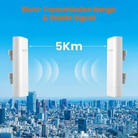 Tenda O3 2.4GHz N150 Smart Manage Outdoor CPE | 12dBi, 5km+ | Point To Point Wireless Bridge - White