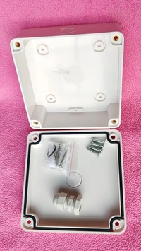  Nagar Infotech Heavy Duty Waterproof 5x5 PVC Junction Box For CCTV Camera With Cable Gland - 5x5
