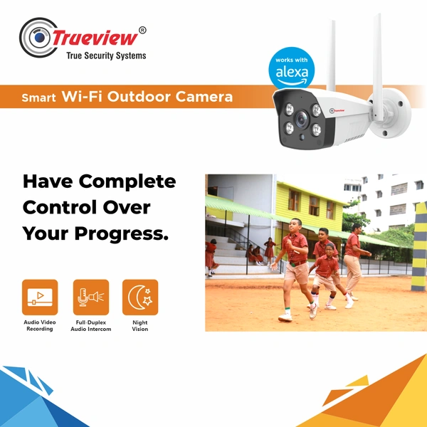 Trueview 3 MP All Time Color Wi-Fi Bullet Camera 🔥T18077🔥 - White