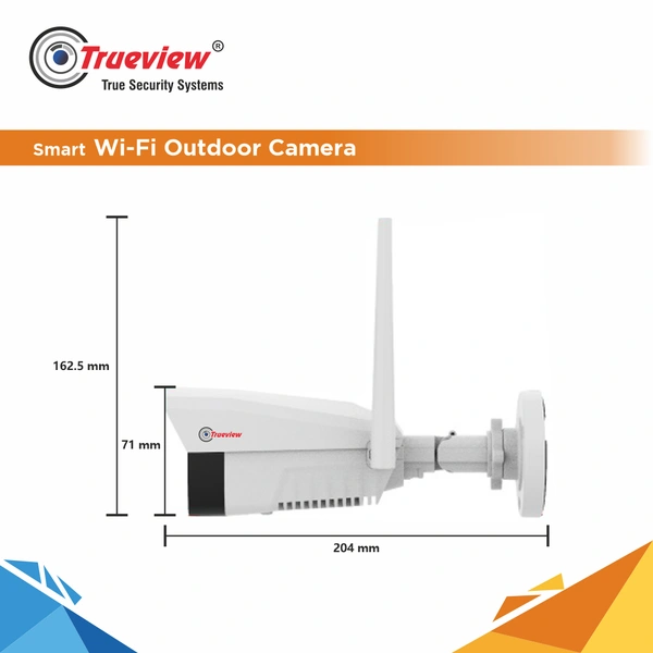 Trueview 3 MP All Time Color Wi-Fi Bullet Camera 🔥T18077🔥 - White