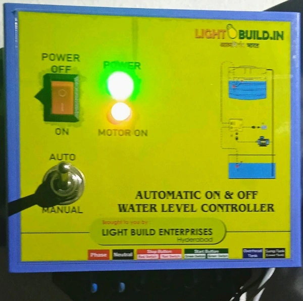 Automatic ON & OFF Water Level Controller - 1Phase Bore Without Installation