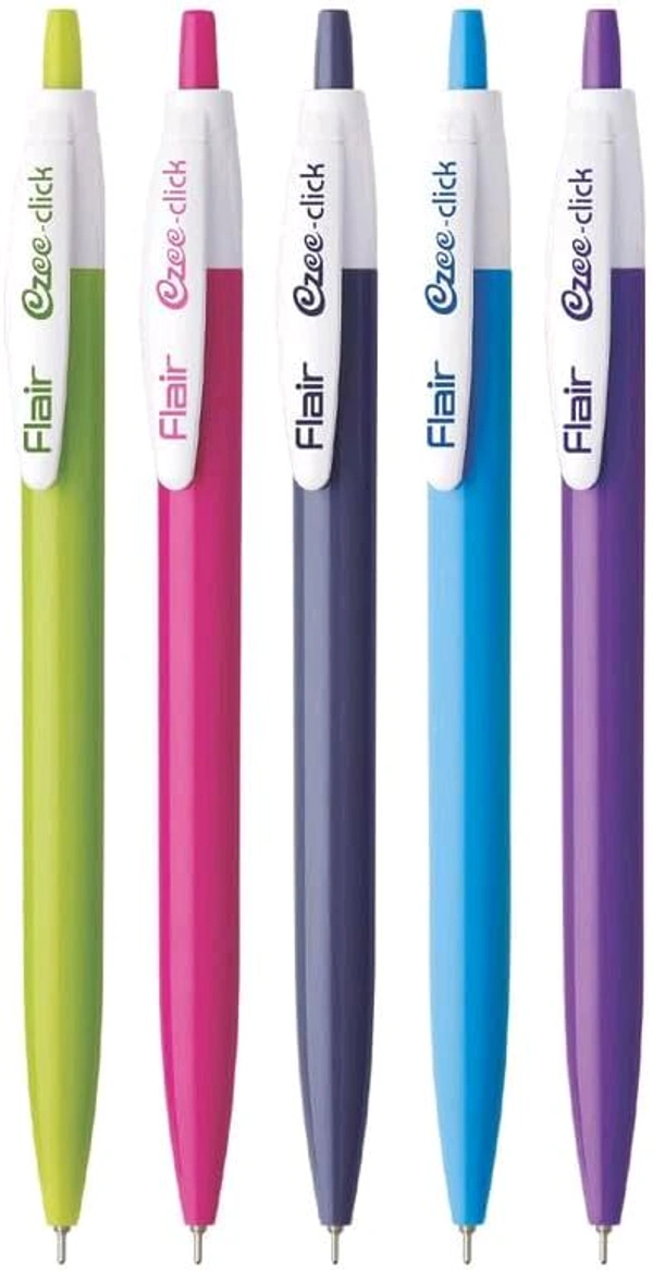 Flair Ezee Click Ball Pen  - Blue