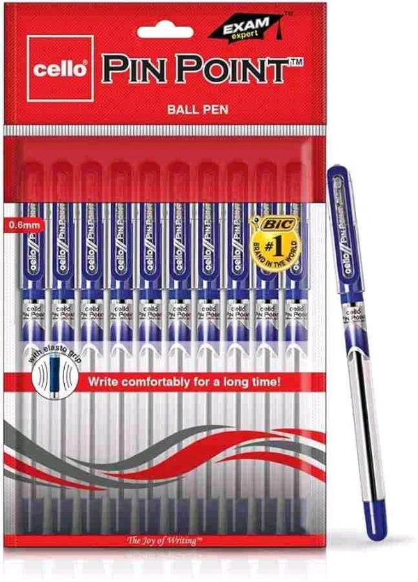 Cello Pin Point Ball Pen - Blue