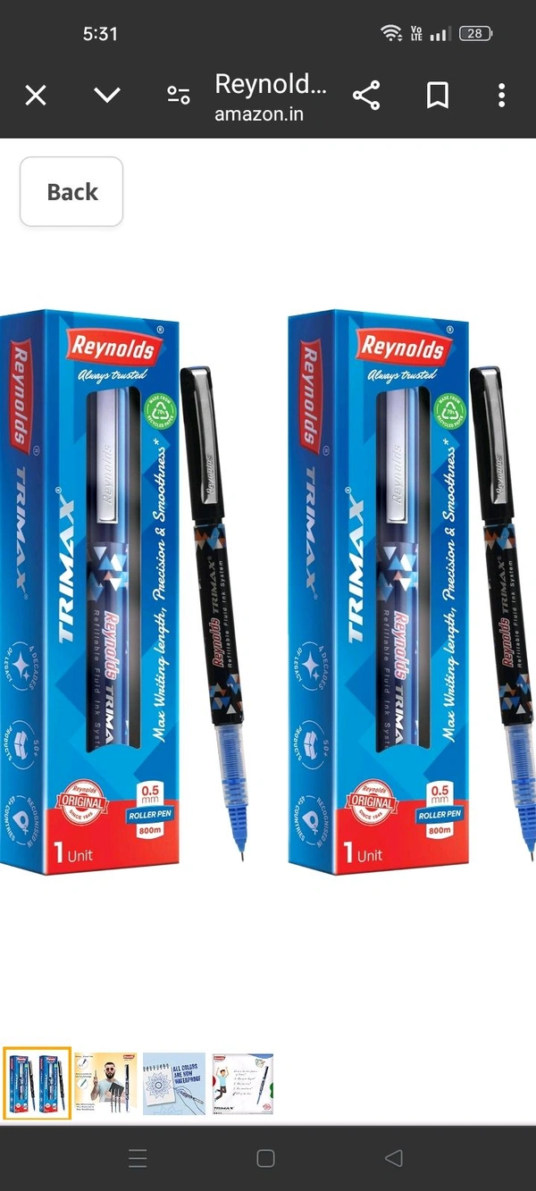 Reylond Trimax Pen - Blue