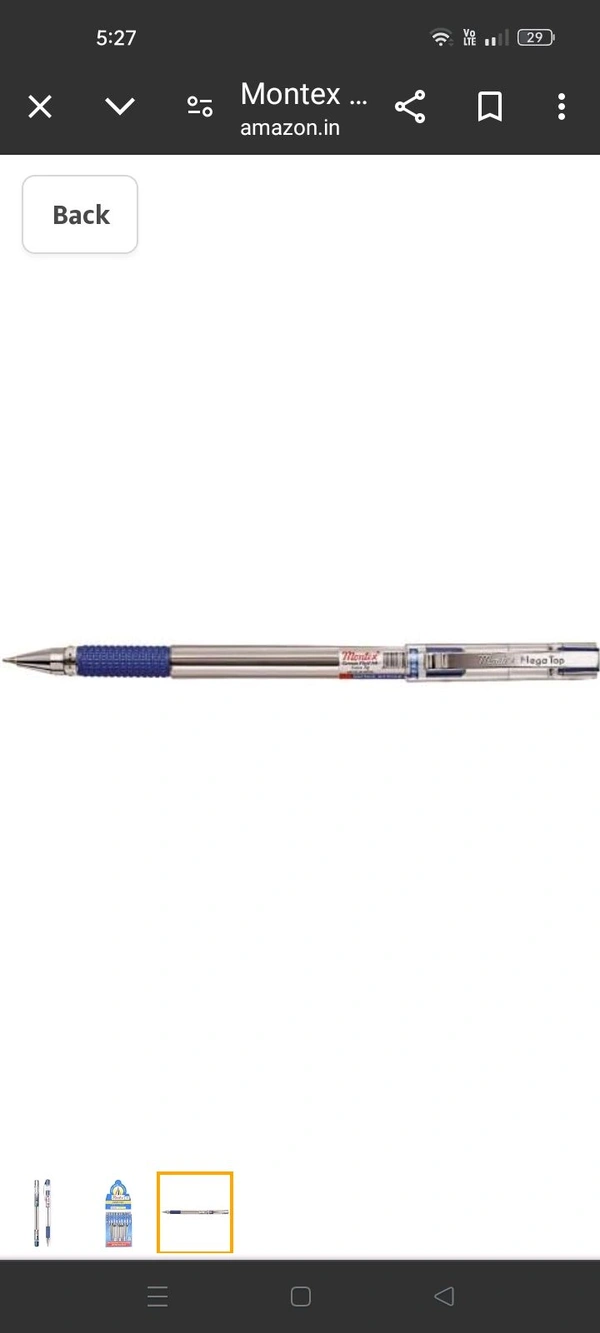 Montex Mega Top Ball Pen - Blue