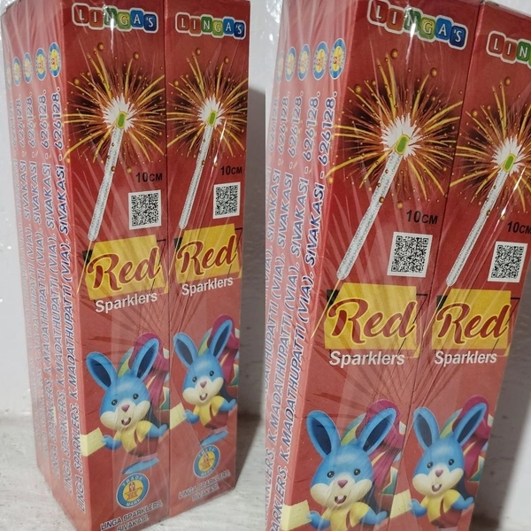 10 Cm Red Sparklers (10 Cm ரெட் கம்பி )