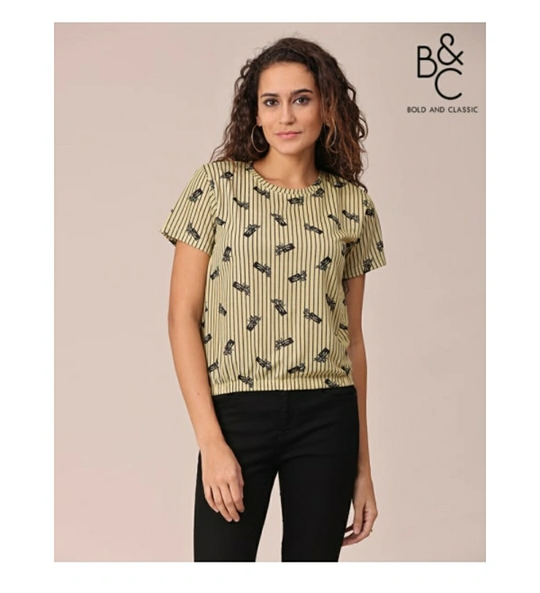 Bold & Classic Polyster T-shirt  - Multicolour, M